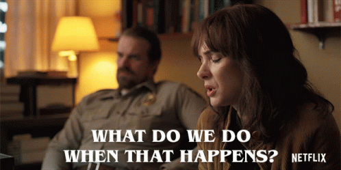 What Do We Do When That Happens Help GIF - What Do We Do When That Happens Help Planning GIFs