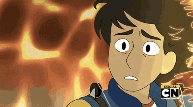 a cartoon of a man with the words special cn on the bottom right
