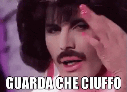 Ciuffo Capelli Piega Parrucchiere Tagliare I Capelli Tagliato I Capelli Ciuffetto Frangetta GIF - Freddie Mercury Fringe Quiff GIFs