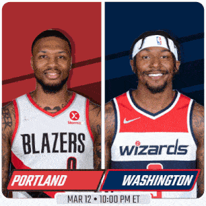 Portland Trail Blazers Vs. Washington Wizards Pre Game GIF - Nba Basketball Nba 2021 GIFs