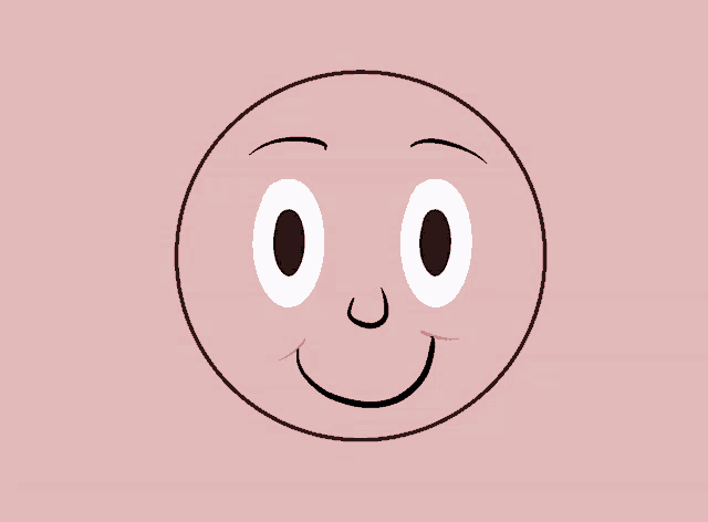 a smiley face with heart shaped eyes and a smile