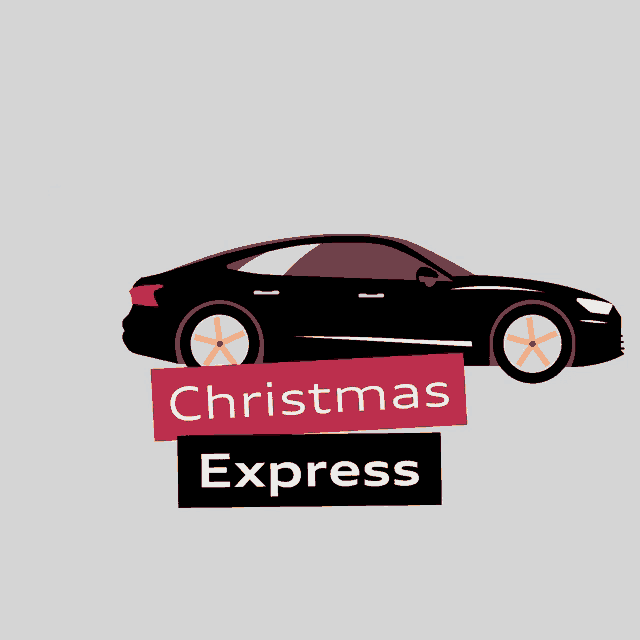 an advertisement for a christmas express service