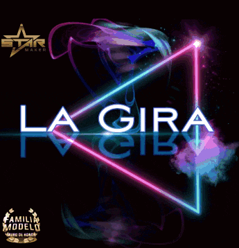 a poster for la gira with a star maker logo