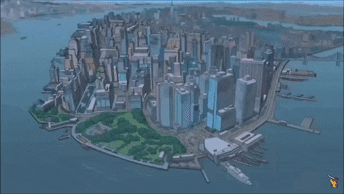 a fox news helicopter is flying over the city