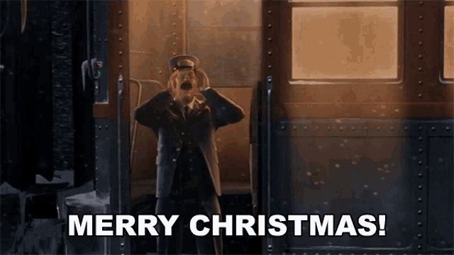 Merry Christmas Conductor GIF - Merry Christmas Conductor The Polar Express GIFs