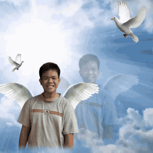 a man with angel wings is wearing a shirt that has the number 12 on it