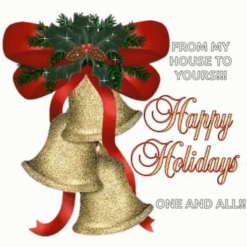 Happy Holidays Jingle Bells GIF