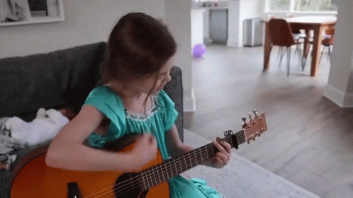 Playing Guitar Claire Crosby GIF - Playing Guitar Claire Crosby Claire And The Crosbys GIFs