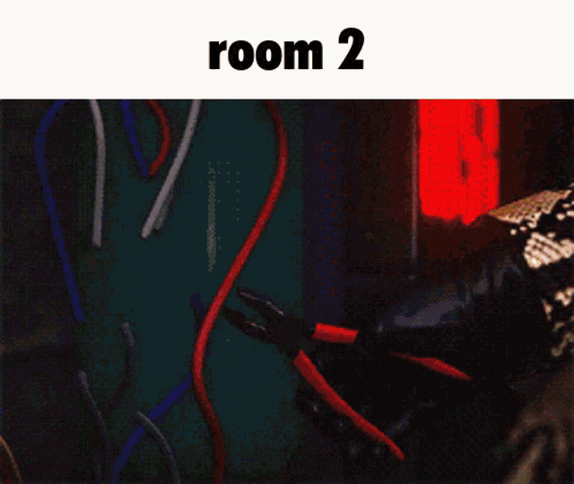 a close up of a person making a heart with their hands and the words room 2 above them