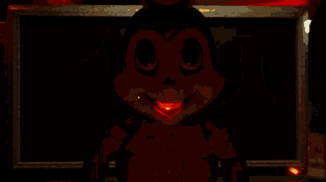 a close up of a cartoon character 's face with the number 0 on the bottom right