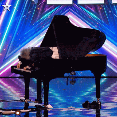 Playing Piano Britains Got Talent GIF - Playing Piano Britains Got Talent Player Piano GIFs