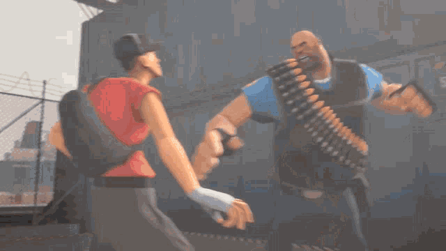 Meet The Scout Team Fortress2 GIF - Meet The Scout Team Fortress2 Heavy Vs Scout GIFs