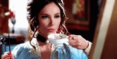 Elaine Parks Love Witch GIF - Elaine Parks Love Witch Drink Tea GIFs