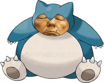 snorlax is a pokemon with a human face on its head .