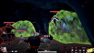 a video game is being played with a character named grindew