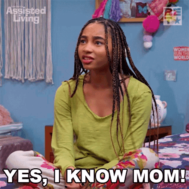 Yes I Know Mom Sandra GIF - Yes I Know Mom Sandra Assisted Living GIFs