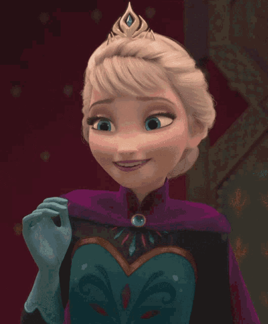 a picture of elsa from frozen with the words sorry on the bottom
