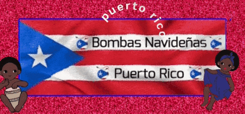 a puerto rico flag with a blue star on it