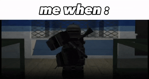 a screenshot of a video game with the words me when 8 on the top