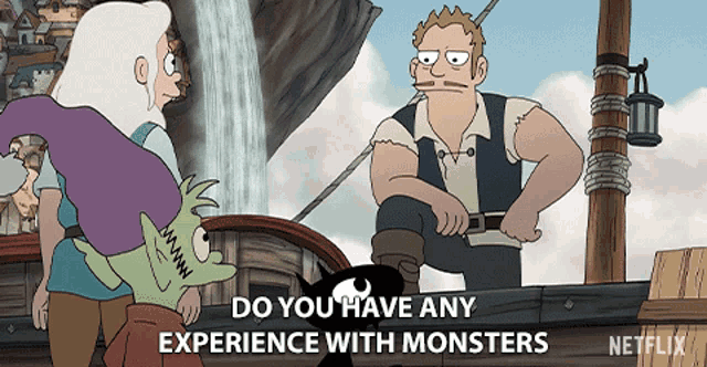 Do You Have Experience Experience With Monsters GIF - Do You Have Experience Experience With Monsters Interview GIFs