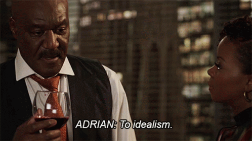 To Idealism And Pragmatism Adrian Boseman GIF - To Idealism And Pragmatism Adrian Boseman Barbara Kolstad GIFs