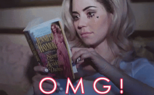 a woman is reading a book called secrets of the academic duchess