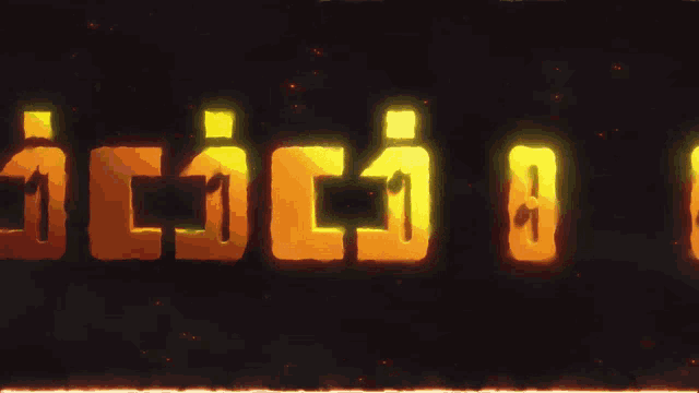 a black background with glowing yellow letters that say ' arica ' on it