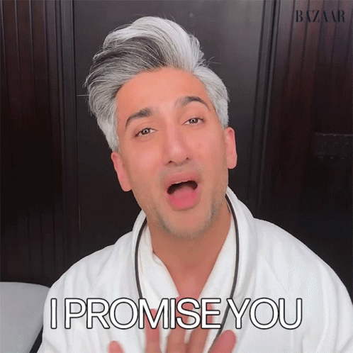 I Promise You Tan France GIF - I Promise You Tan France Harpers Bazaar GIFs