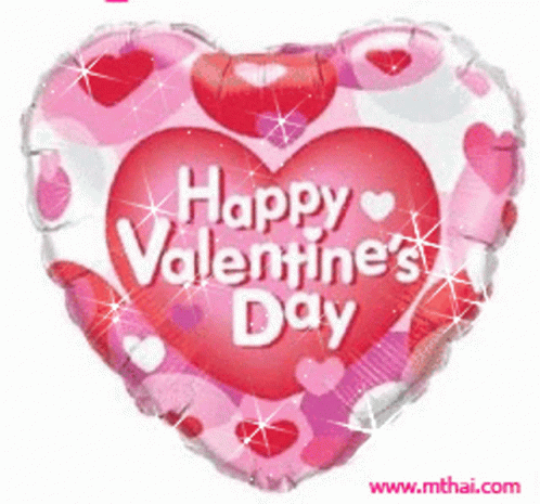 Happy Valentines Day Red Heart GIF - Happy Valentines Day Red Heart Pink Heart GIFs