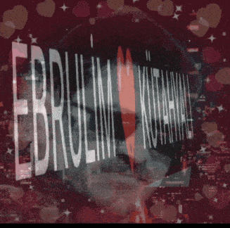 a blurred image of a person 's face with the name ebrulim kutahya
