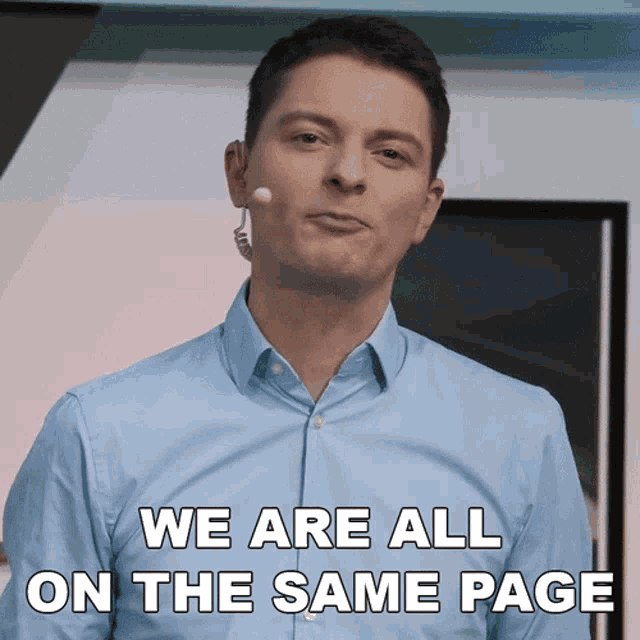 We Are All On The Same Page Rene Butler GIF - We Are All On The Same Page Rene Butler Overtakegg GIFs