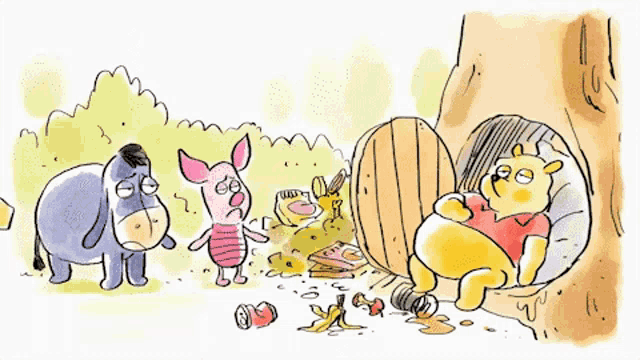Winnie The Pooh Eeyore GIF - Winnie The Pooh Pooh Eeyore GIFs
