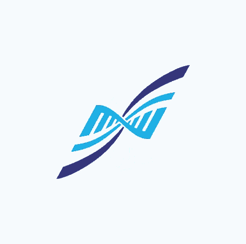 a logo for dr. amir saado shows a dna structure