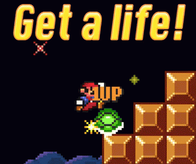 Get A Life GIF - Mario Jump Game GIFs