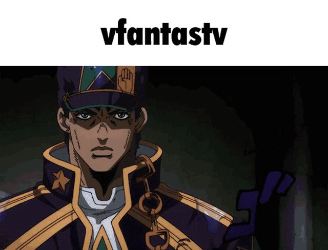 a picture of a man with the words vfantastv on the top