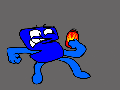 a silhouette of a person is surrounded by fire on a gray background