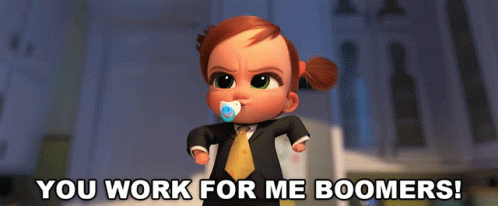 You Work For Me Boomers Boss Baby GIF - You Work For Me Boomers Boss Baby Family Business GIFs