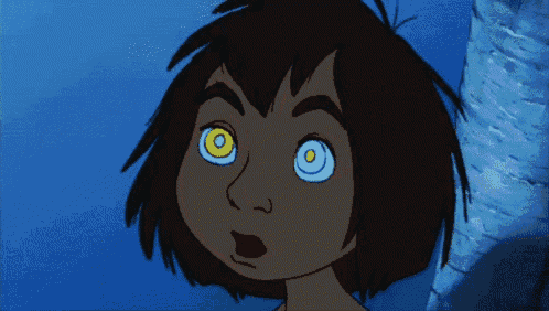 a close up of a cartoon character 's face with a spiral in his eyes