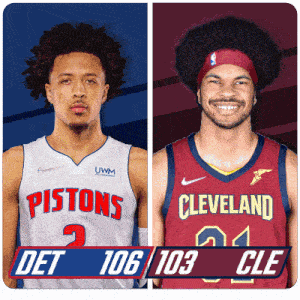 Detroit Pistons (106) Vs. Cleveland Cavaliers (103) Post Game GIF - Nba Basketball Nba 2021 GIFs