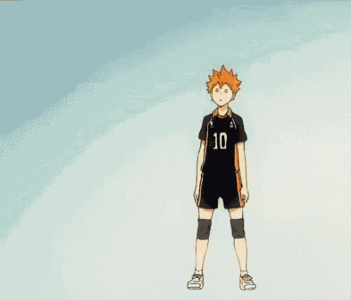 a cartoon character with orange hair is wearing a black shirt with us on it