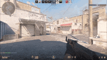 a screenshot of a video game with the number 23 in the lower right corner