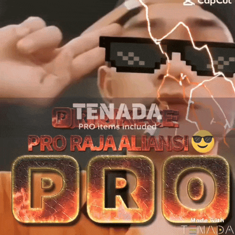 a man wearing sunglasses and the words pro rajaalians