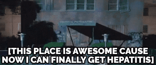 a building with a sign that says harmon psychiatric hospital