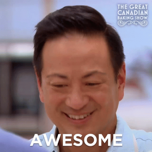 Awesome Vincent GIF - Awesome Vincent The Great Canadian Baking Show GIFs