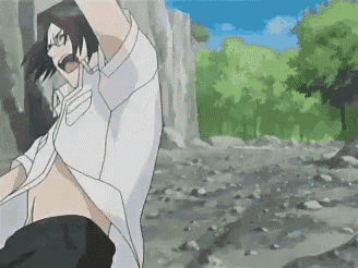 a man in a white shirt and black pants is standing in a field