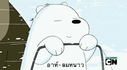 หมีขาว ลมหนาว GIF