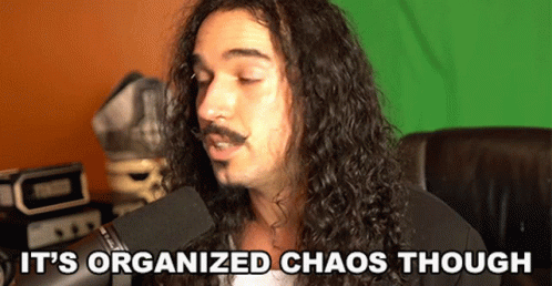 Its Organized Chaos Though Anthony Vincent GIF - Its Organized Chaos Though Anthony Vincent Ten Second Songs GIFs