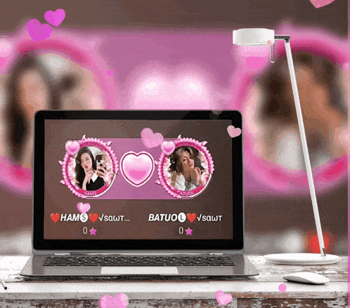 a laptop is open to a screen that says " hams " and " batuo "