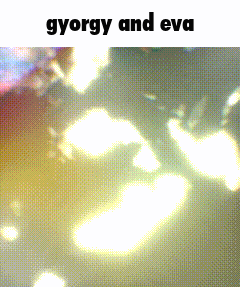 a picture of gorgy and eva is displayed