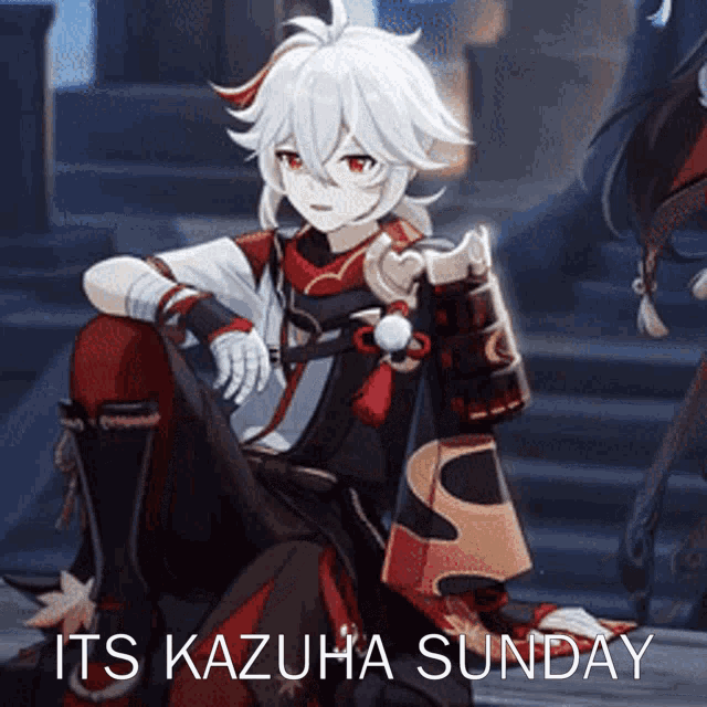 a screenshot of a video game character called kazuha